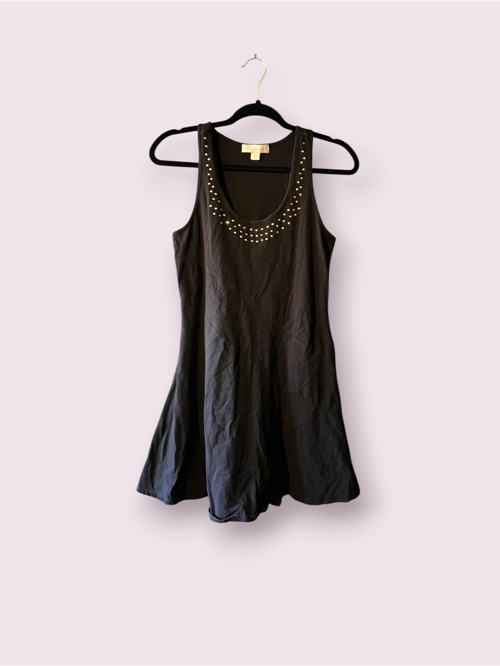 Nicki Minaj Black Studded Tank Mini Dress